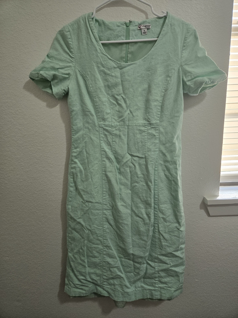 Chadwicks Classics | Mint Green Short-Sleeve Shift Dress